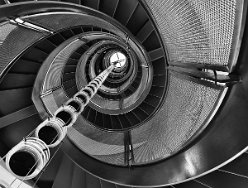 Wendeltreppe im UMC St, Radboud, Entwurf: EGM architecten, Dordrecht, NL