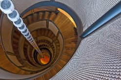 Wendeltreppe im UMC St, Radboud, Entwurf: EGM architecten, Dordrecht, NL (2)