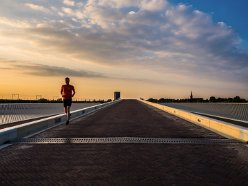 hardlopen in de avond