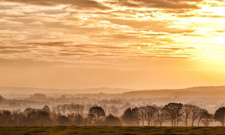 Early morning - view from Groesbeek to Kranenburg